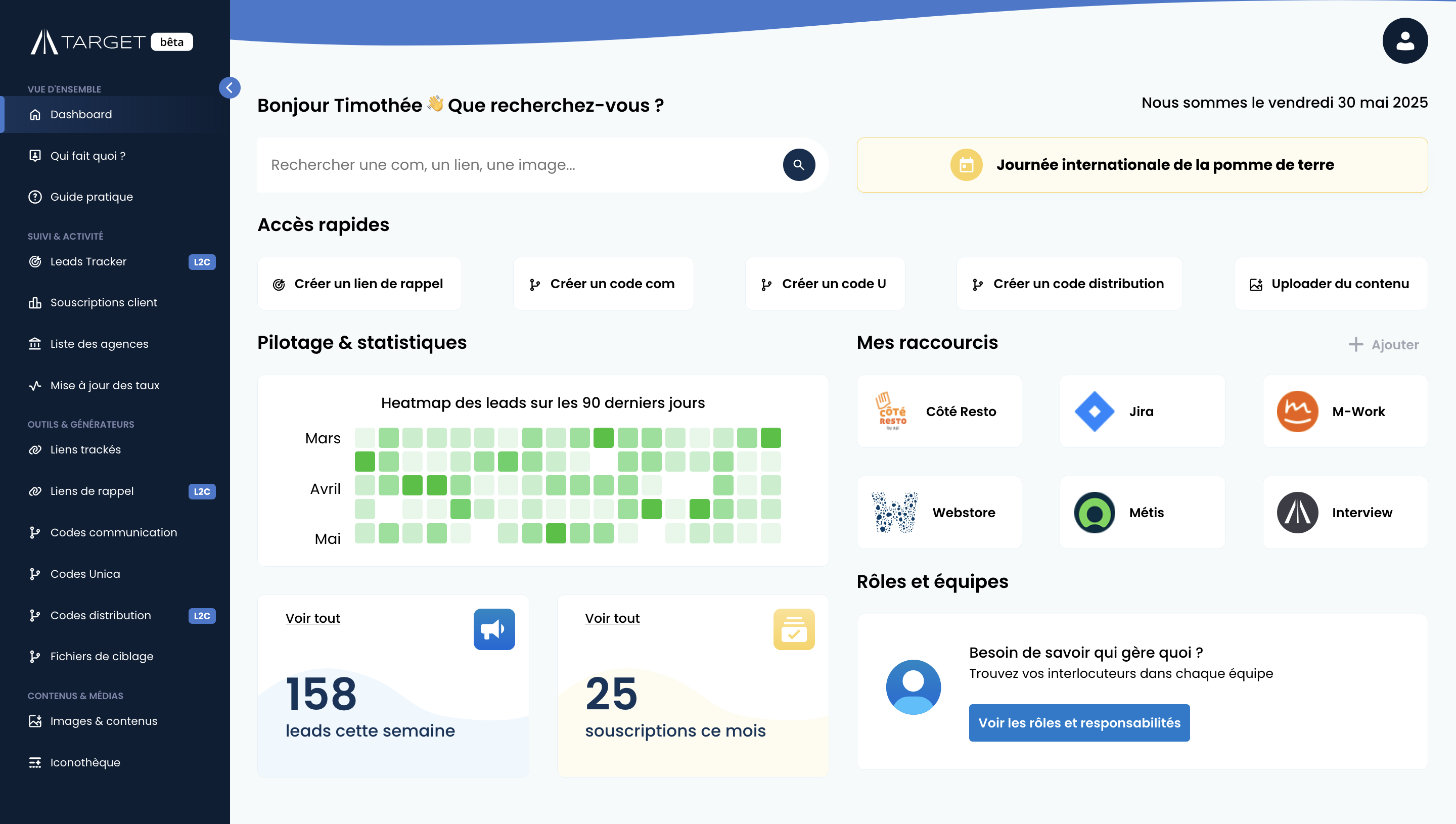 Target, réalisation par Timothée CORRADO